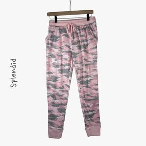 Splendid Women's Pink Camo Pajama Pants Size XS Lounge Sleepwear